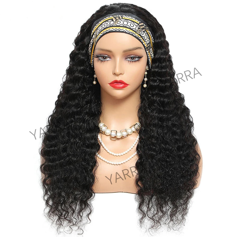 180 Density Headband Wigs Human Hair 24 26 Inch