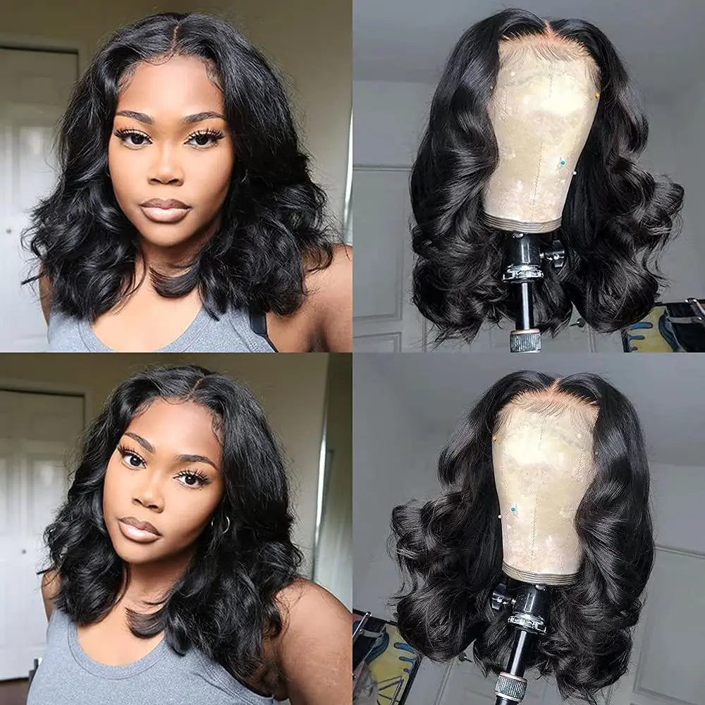 13x4 Lace Frontal Wig Human Hair Short Bob