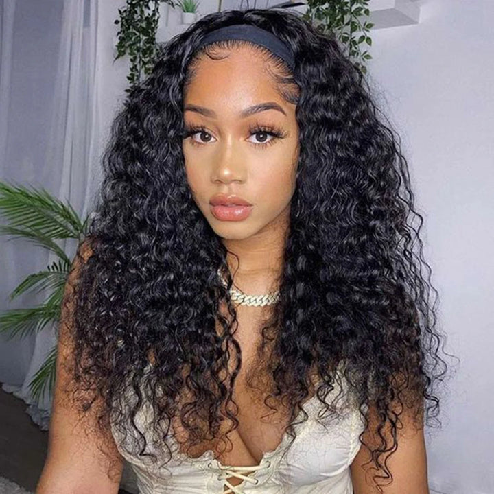 180 Density Headband Wigs Human Hair 24 26 Inch