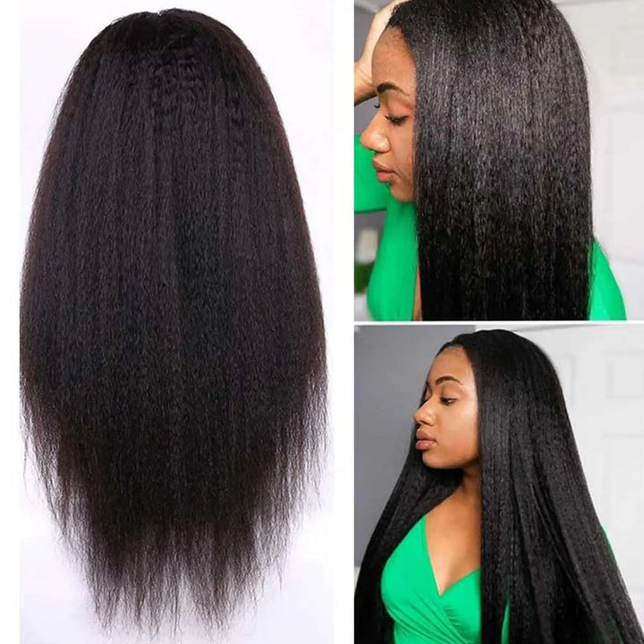 Kinky Straight Wear and Go Glueless Human Hair