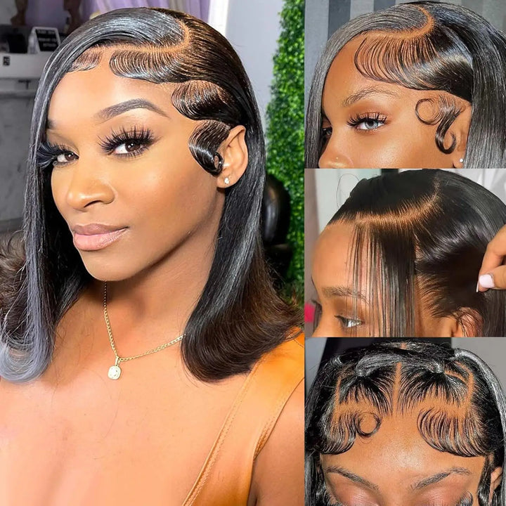 Short Bob Wigs Double Drawn Wear To Go