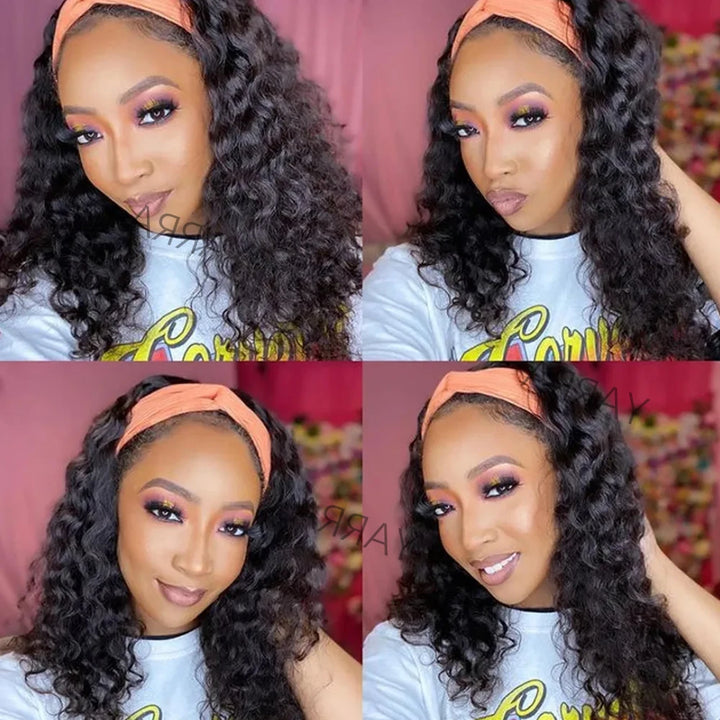 180 Density Headband Wigs Human Hair 24 26 Inch