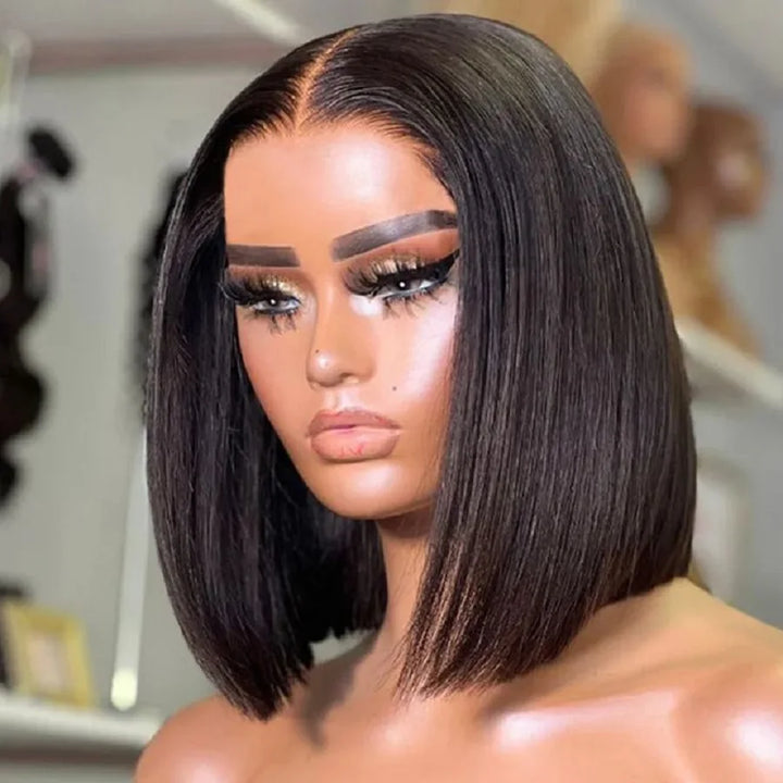 Short Bob Wigs Double Drawn Wear To Go