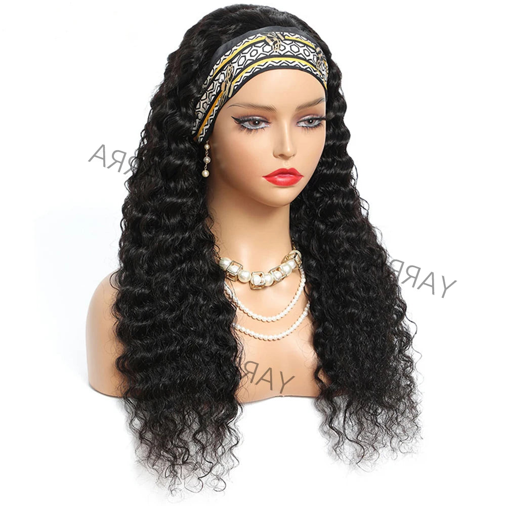 180 Density Headband Wigs Human Hair 24 26 Inch