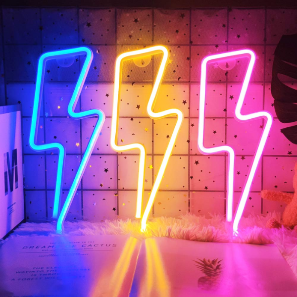 Blitzförmiges LED-Neonlicht - Jessica Shine™