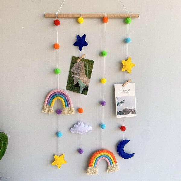 Boho rainbow nursery decor